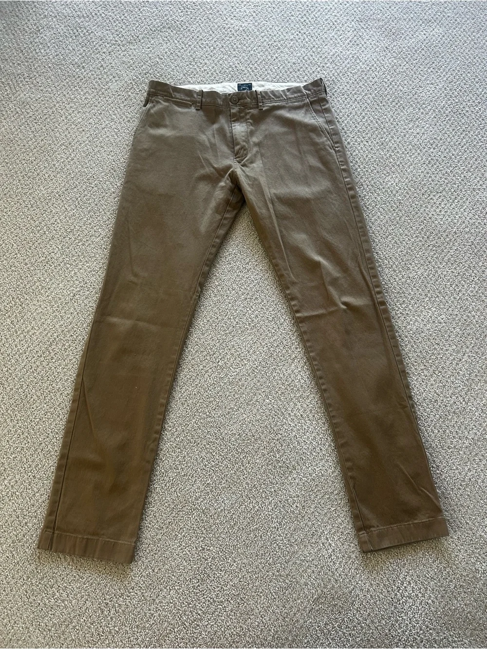 J. Crew Men's Olive-Brown Chino Pants